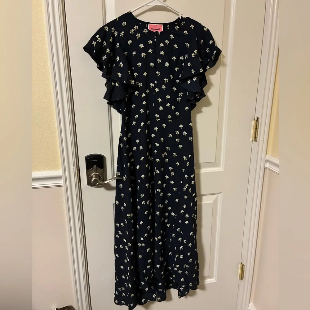 NWOT Kate spade blue floral maxi dress size 0